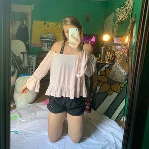 Cute off-the-shoulder spring top